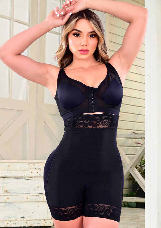 Panty tiro alto levanta cola negro FN3051