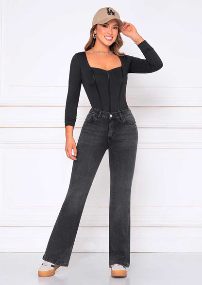 Jean Flare Gris REF. 2163