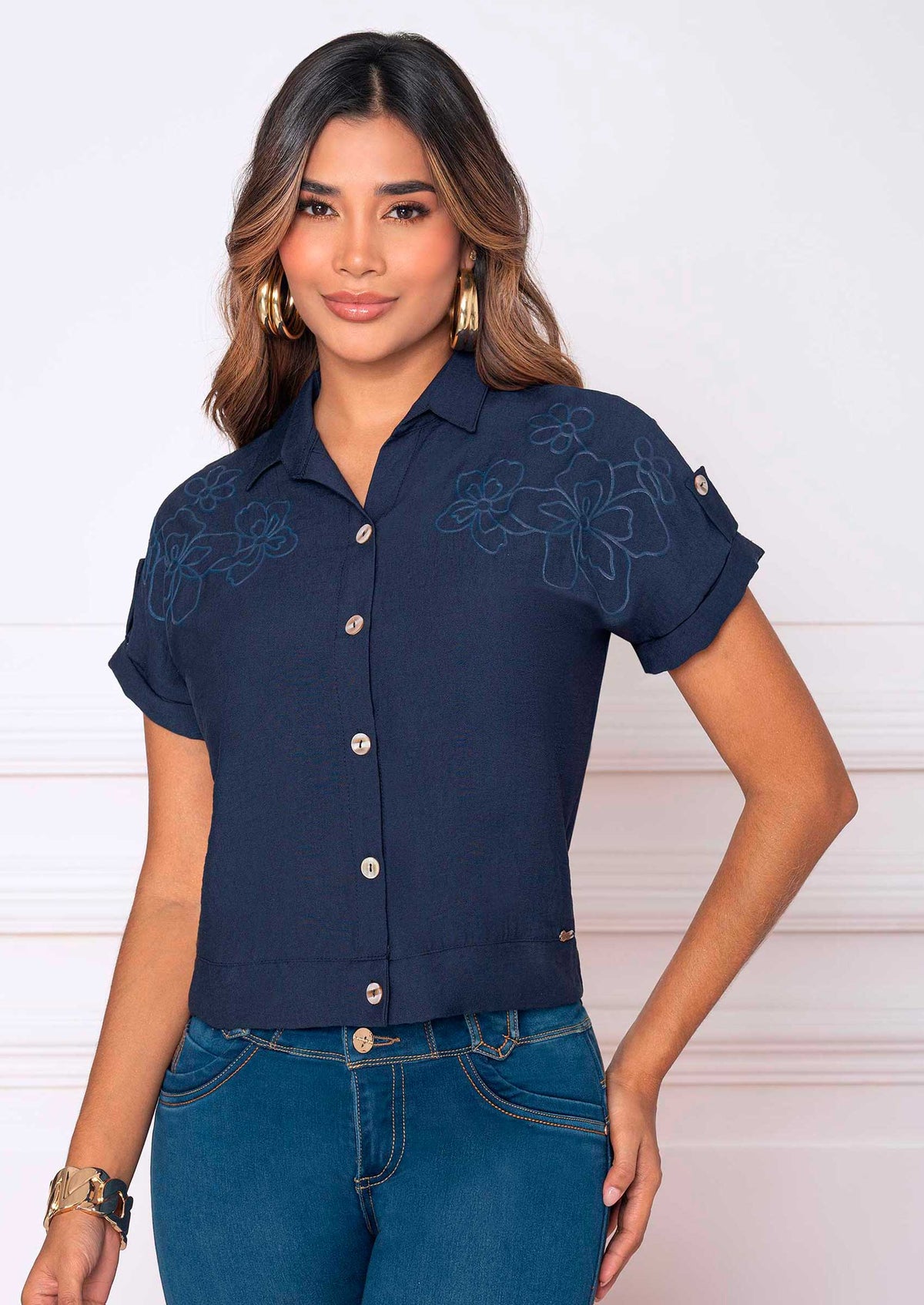 Blusa azul REF. A-773