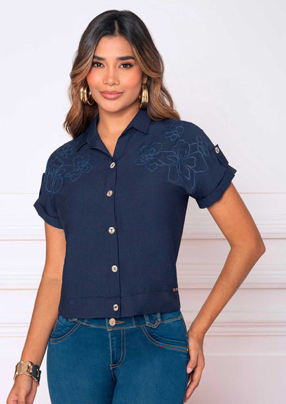 Blusa azul REF. A-773